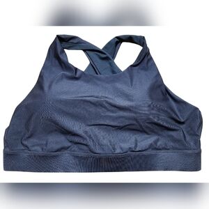 Fabletics Black Sports Bra, 2X, Criss Cross Back